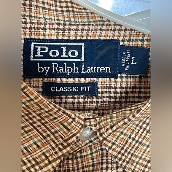 Vintage Polo Ralph Lauren Check Shirt with Patches Large - Picture 11 of 12